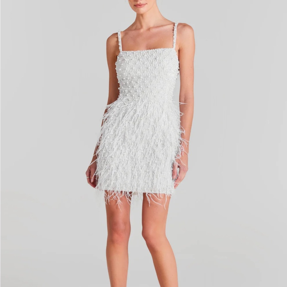 NADINE MERABI Carrie white dress like new